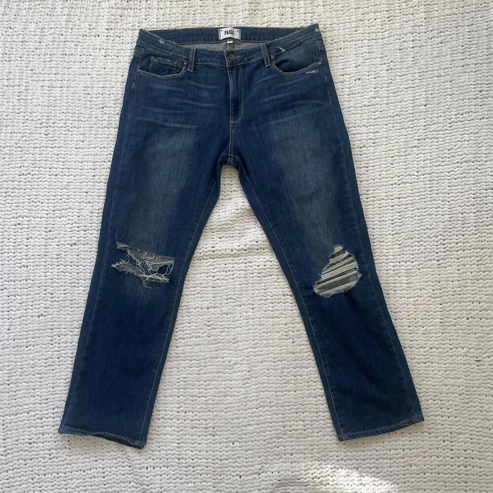 Paige Women's Medium Wash Bridgette Cropped Jeans - Size 30